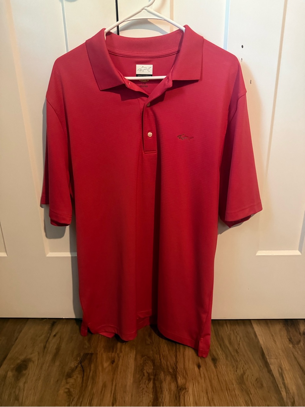 Greg Norman Collection Coral-Red Short-Sleeve Polo